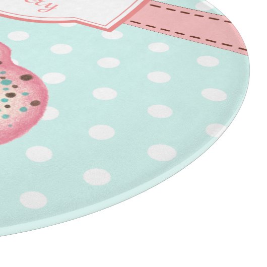 Gepersonaliseerde Cupcake Keuken Snijplank Gift (Hoek)