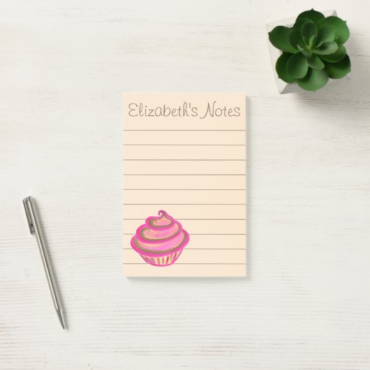 Gepersonaliseerde cupcake om te doen lijst Post he Post-it® Notes (Kantoor)