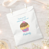 Gepersonaliseerde Cupcake Party Favor Bag voor kin Bedankzakje (Geknipt)