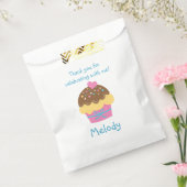 Gepersonaliseerde Cupcake Party Favor Bag voor kin Bedankzakje (Gezegeld)