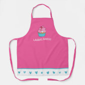Gepersonaliseerde Cupcake Vrouwen Schort (Voorkant)