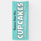 Gepersonaliseerde Cupcakes Bakkerij Banner (Verticaal)