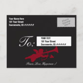 Gepersonaliseerde Cupido heeft ons de datum laten Aankondigingskaart (Achterkant)