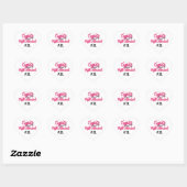Gepersonaliseerde Cupido-Theme Flight Attendant St Hart Sticker (Vel)