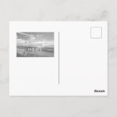 Gepersonaliseerde Custom 2 foto zwart-wit Briefkaart (Achterkant)