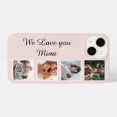 Gepersonaliseerde Custom Afbeelding Collage telefo iPhone Hoesje (Achterkant horizontaal)