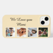 Gepersonaliseerde Custom Afbeelding Collage telefo iPhone Hoesje (Achterkant horizontaal)