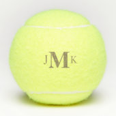 Gepersonaliseerde Custom Bold Gold Monogram Tennisballen (Voorkant)