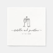 Gepersonaliseerde Custom Bubbles & Brews thema ser Servet (Voorkant)