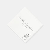 Gepersonaliseerde Custom Bubbles & Brews thema ser Servet (Hoek)