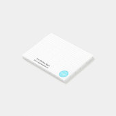 Gepersonaliseerde Custom Business Company Logo Kan Post-it® Notes (Schuin)