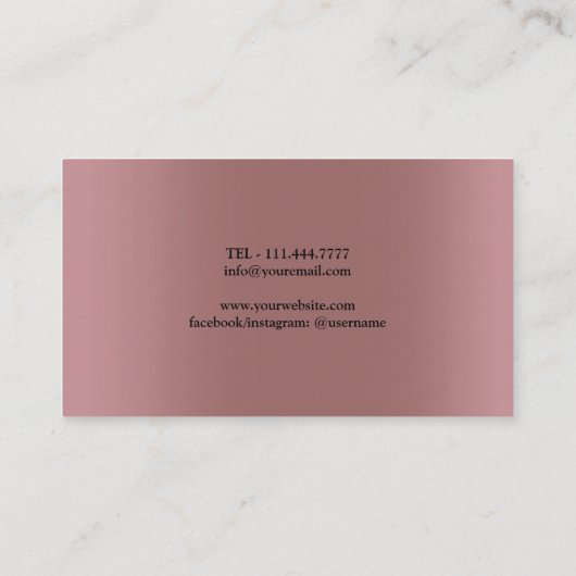 Gepersonaliseerde Custom Chef Kitchen Restaurant Visitekaartje (Achterkant)