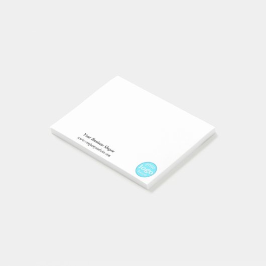 Gepersonaliseerde Custom Company Business Logo Kan Post-it® Notes (Schuin)