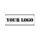 Gepersonaliseerde Custom Company Logo Rubber Stamp Rubberstempel (Afrduk)