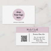 Gepersonaliseerde Custom Corporate QR Code Logo Visitekaartje (Voorkant / Achterkant)