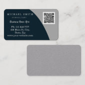 Gepersonaliseerde Custom Corporate QR Code Logo Visitekaartje (Voorkant / Achterkant)