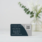 Gepersonaliseerde Custom Corporate QR Code Logo Visitekaartje (Staand voorkant)