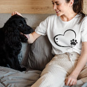 Gepersonaliseerde Custom Dog naam Hond moeder mama T-shirt