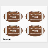 Gepersonaliseerde Custom Football Stickers Jouw te (Vel)