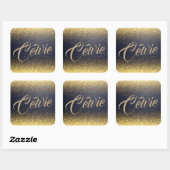 Gepersonaliseerde Custom Gold Glitter | Sticker Se (Vel)