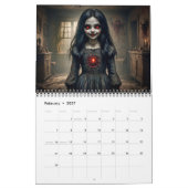 Gepersonaliseerde Custom Gothic Horror 2026 Kalend Kalender (Feb 2027)