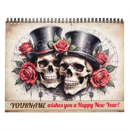 Gepersonaliseerde Custom Gothic Horror 2026 Kalend Kalender (Hoes)