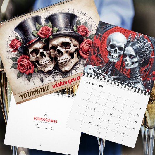 Gepersonaliseerde Custom Gothic Horror 2026 Kalend Kalender