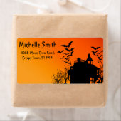 Gepersonaliseerde Custom Halloween Vleermuizen met Etiket (Insitu)