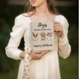 Gepersonaliseerde Custom Hondenliefhebber cadeau p Notitieboek