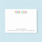 Gepersonaliseerde Custom Logo Branded vanaf het bu Post-it® Notes