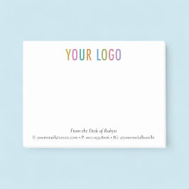 Gepersonaliseerde Custom Logo Branded vanaf het bu Post-it® Notes