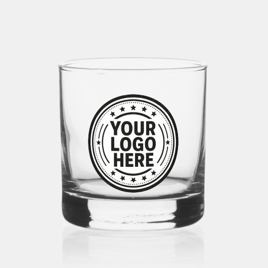 Gepersonaliseerde Custom Logo Whiskey Glass Whisky Glas (Voorkant)