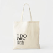 Gepersonaliseerde Custom Love in Full Bloom Bride Tote Bag (Voorkant)