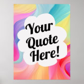 Gepersonaliseerde custom maak je eigen kunst poster (Voorkant)