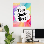 Gepersonaliseerde custom maak je eigen kunst poster (Thuiskantoor)