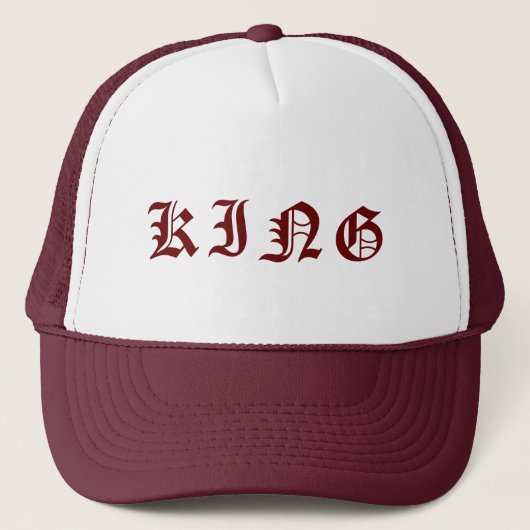 Gepersonaliseerde Custom Maroon Kleur Trucker Hoed Pet (Voorkant)
