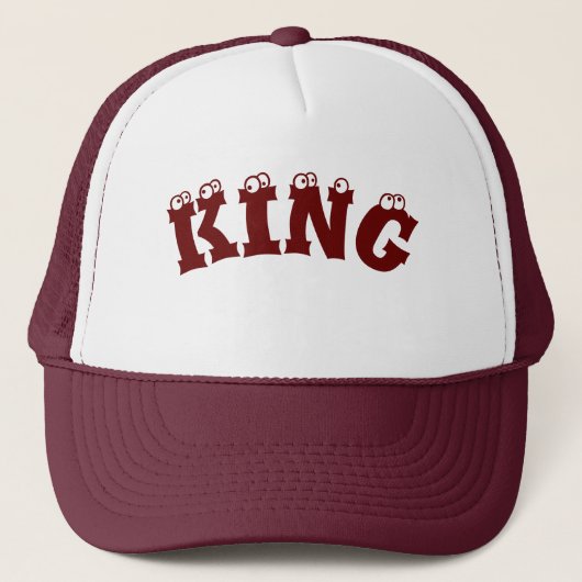 Gepersonaliseerde Custom Maroon Kleur Trucker Hoed Pet (Voorkant)
