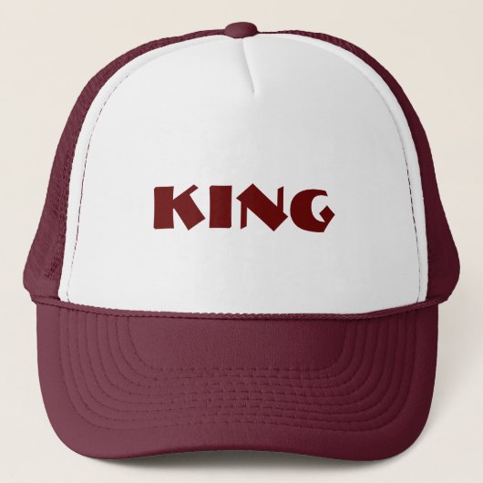 Gepersonaliseerde Custom Maroon Kleur Trucker Hoed Pet (Voorkant)