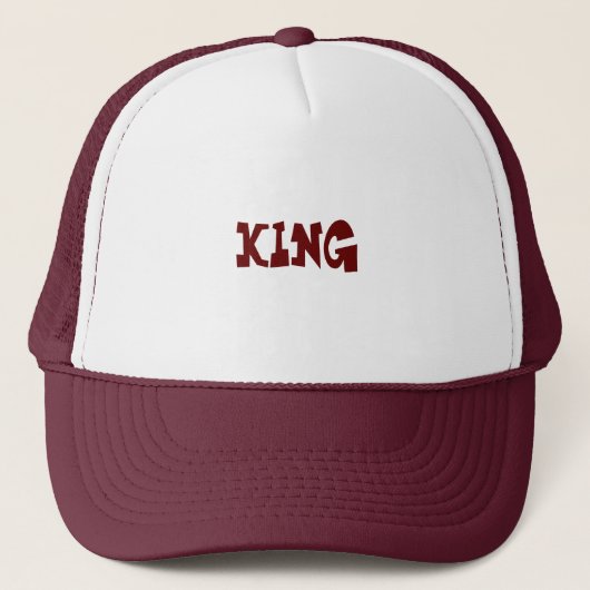 Gepersonaliseerde Custom Maroon Kleur Trucker Hoed Pet (Voorkant)
