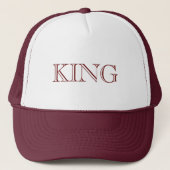 Gepersonaliseerde Custom Maroon Kleur Trucker Hoed Pet (Voorkant)