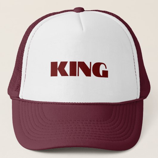 Gepersonaliseerde Custom Maroon Kleur Trucker Hoed Pet (Voorkant)