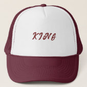 Gepersonaliseerde Custom Maroon Kleur Trucker Hoed Pet (Voorkant)