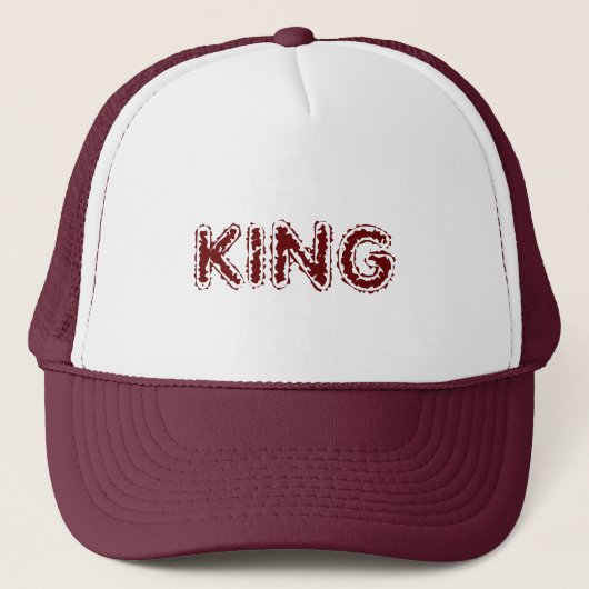 Gepersonaliseerde Custom Maroon Kleur Trucker Hoed Trucker Pet (Voorkant)