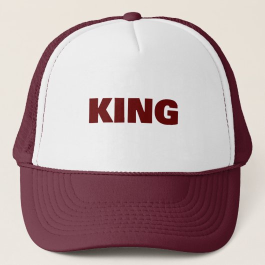 Gepersonaliseerde Custom Maroon Kleur Trucker Hoed Trucker Pet (Voorkant)