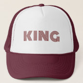 Gepersonaliseerde Custom Maroon Kleur Trucker Hoed Trucker Pet (Voorkant)