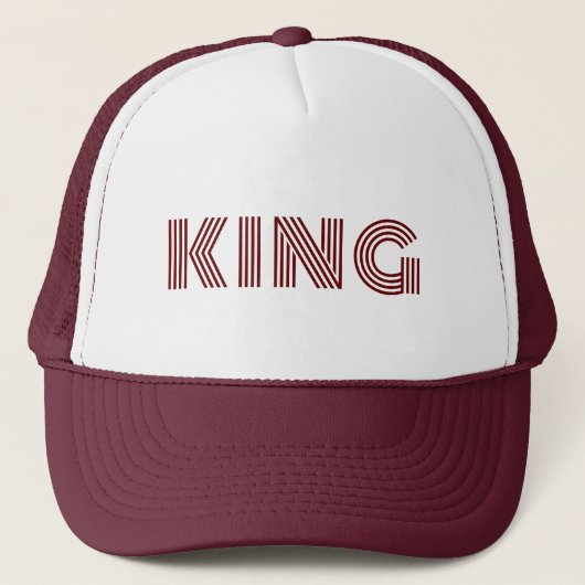 Gepersonaliseerde Custom Maroon Kleur Trucker Hoed Trucker Pet (Voorkant)