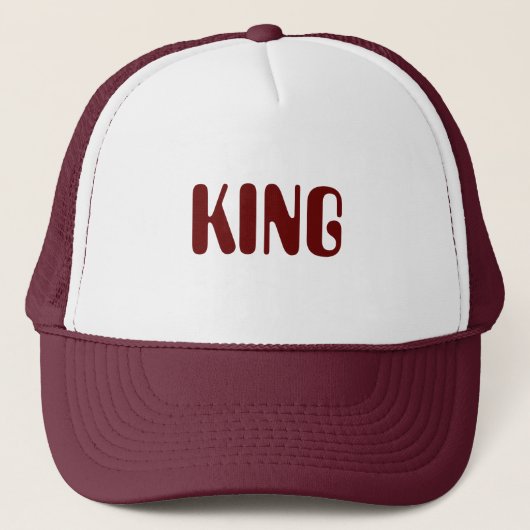 Gepersonaliseerde Custom Maroon Kleur Trucker Hoed Trucker Pet (Voorkant)