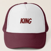 Gepersonaliseerde Custom Maroon Kleur Trucker Hoed Trucker Pet (Voorkant)