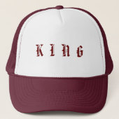 Gepersonaliseerde Custom Maroon Kleur Trucker Hoed Trucker Pet (Voorkant)