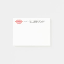 Gepersonaliseerde Custom Minimal Roze Rose Gold Li Post-it® Notes